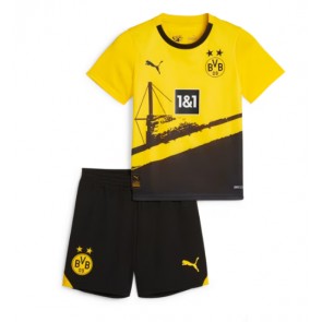 Borussia Dortmund Dětské Domácí dres komplet 2023-24 Krátký Rukáv (+ trenýrky)